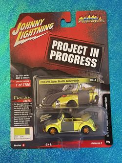 Johnny Lightning Street Freaks Projects In Progress 1975 VW Super Beetle Covert