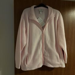 Vintage Sport Savvy Long Sleeve Zip Up Fleece Jacket 3XL