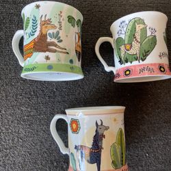 Mugs - No Chips Or Cracks   Cactus Design     $10 Take All