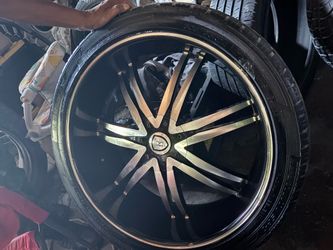 24 inch Borghini rims & Nankang tire