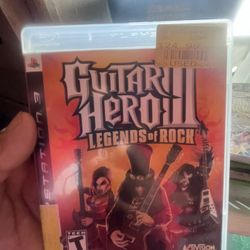 PS3 Guitar  Hero Game 