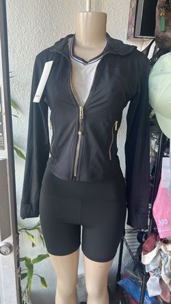 Lululemon Black Zip-Up Hooded Jacket