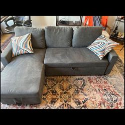 Gray Sectional couch 