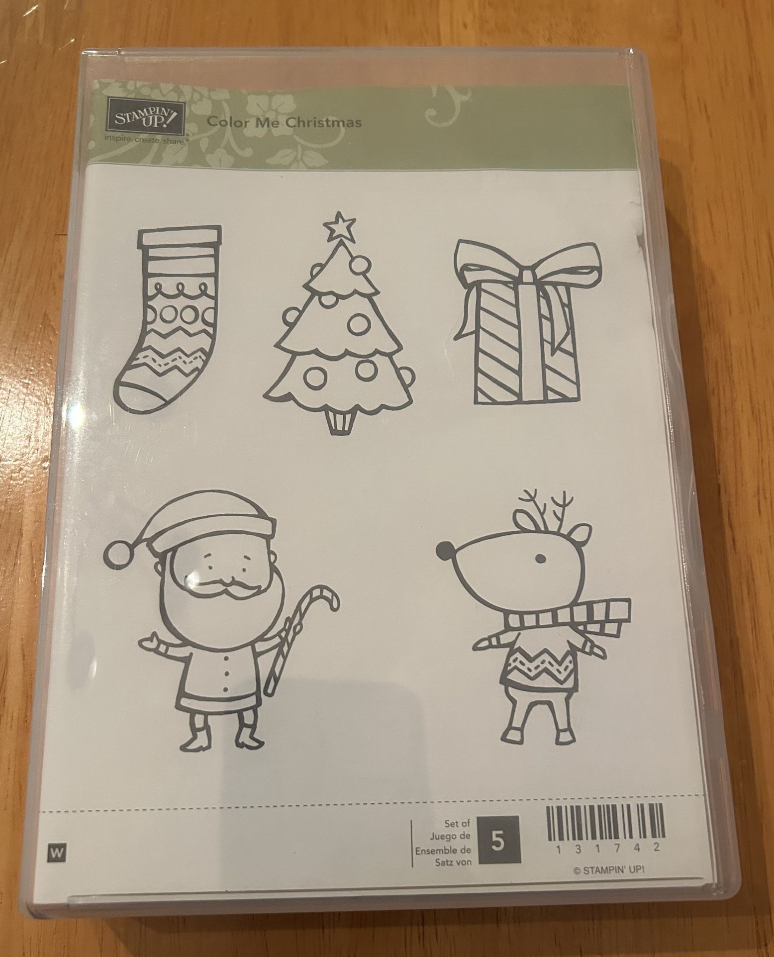 Stampin up Color Me Christmas Rubber Stamp Set