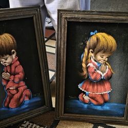 Vintage Praying Children