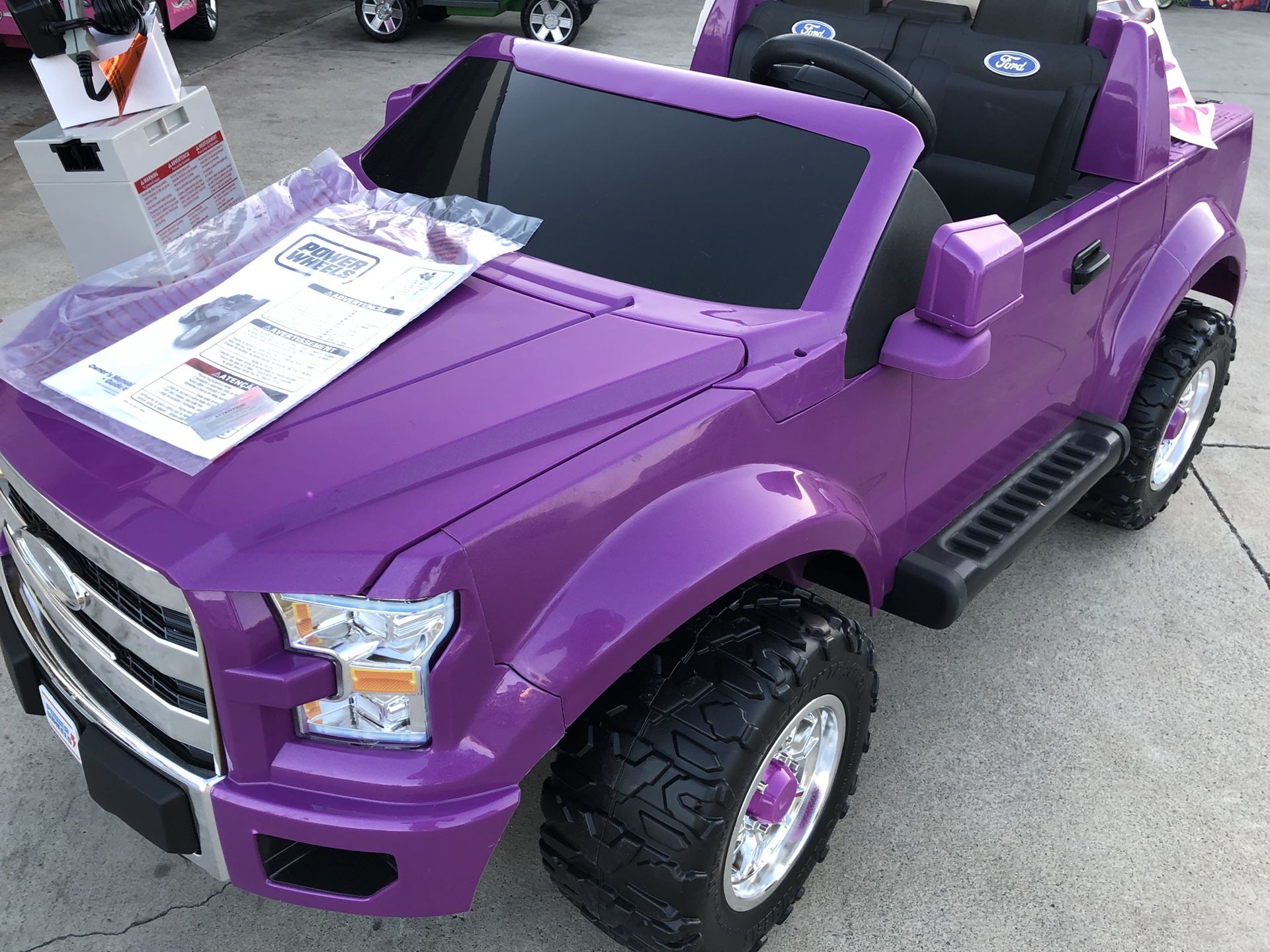 Power wheels f150 purple sale