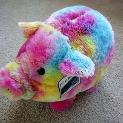 Large Plush Piggy Bank For Kids 