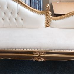 CHAIR/SOFA WHITE LEATHER 