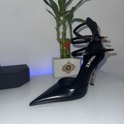 Versace Black High Heel size 38.5