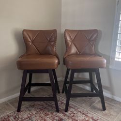 26” Swivel Counter Stool - Faux Leather