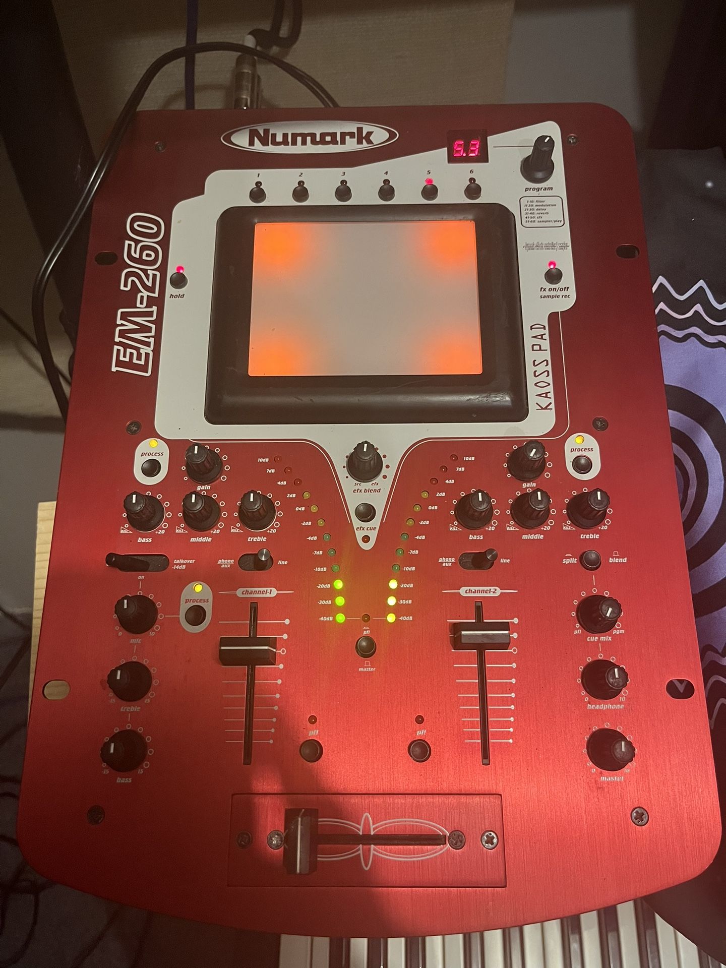 DJ mixer with Kaoss pad Effects
