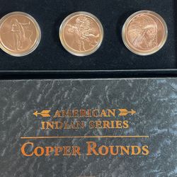 Copper Rounds 6oz Total 