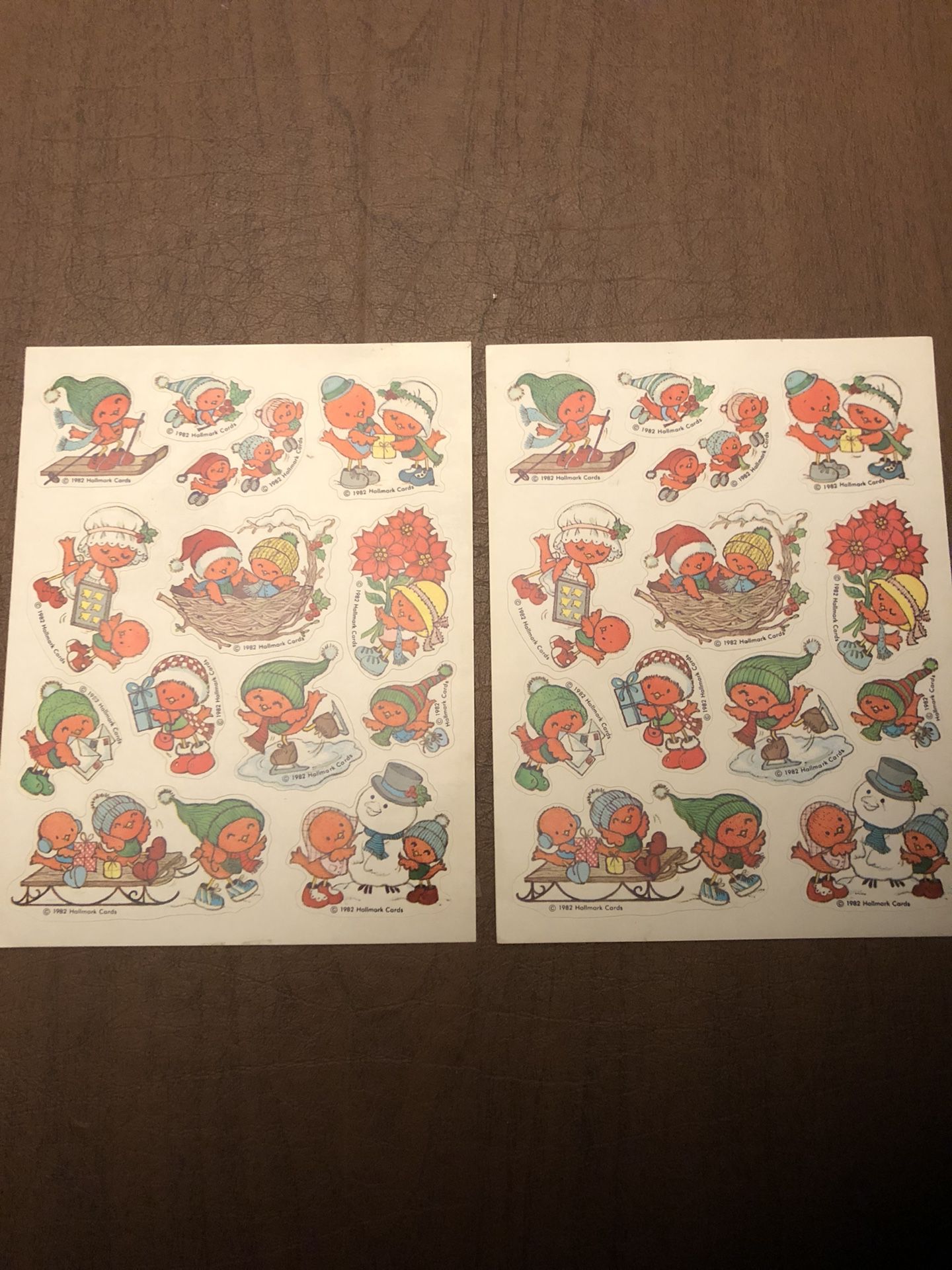 1982 Hallmark Christmas Stickers