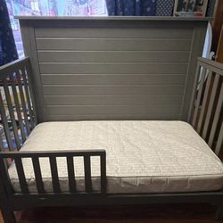 Crib/Toddler Bed And Mattress