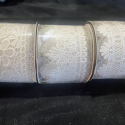 Beaded Bridal Appliqué & Iron On Lace Ribbon