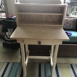  Available New Handmade Wood Childs Desk Sturdy Drawer Works 