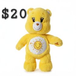 CARE BEAR FUNSHINE PLUSH Talking Singing 17" Nice!