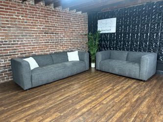 Delivery Available Dark gray Abbyson sofa/couch + loveseat set