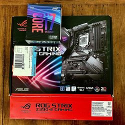 ASUS ROG Strix Z390-E Motherboard + Intel Core i7-9700K