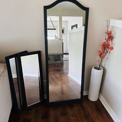 Full Length Standing Arched Mirror Set 