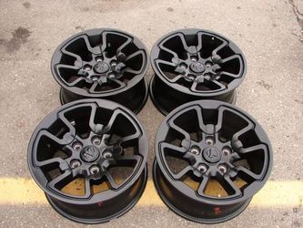 *** 17" DODGE RAM REBEL BLACK OEM WHEELS SET OF FOUR ///