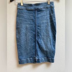 Wilfred Free Aritzia Jean Pencil Denim Skirt Sz 2