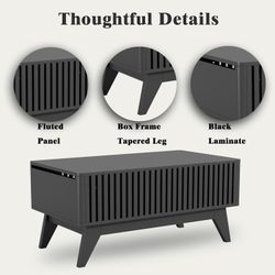 Brooklyn Lifted Top Coffee Table 