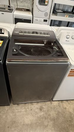 Whirlpool 5.2-5.3 Cu. Ft. Chrome Shadow Removable Agitator Top Load Washer