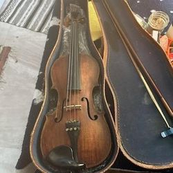 Very Nice,  Inlaid Violin - Mittenwald - Alligator Case