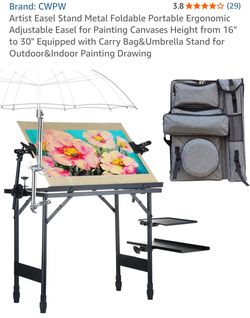 Art Table - Collapsible & Adjustable.