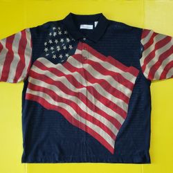 America Summer USA Flag Polo Shirt