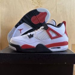 Nike Air Jordan 4 Retro GS Red Cement Size 7Y / Womens 8.5 408452-161 Brand New
