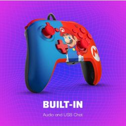 PDP Gaming Face off Deluxe Enhanced Nintendo Switch Controller Super Mario