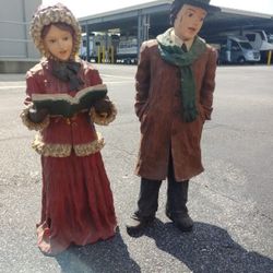 Clay Standing Carolers