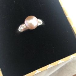 Pink Pearl Ring