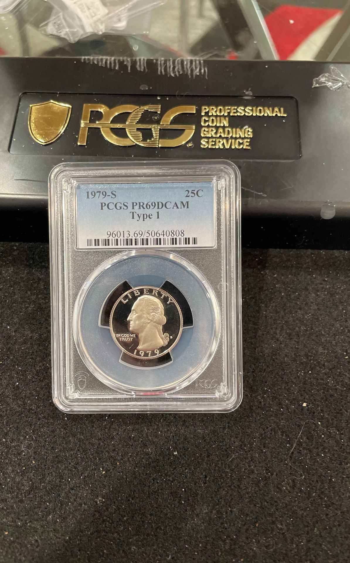 1979 S Gem Proof Type 1 Washington Quarter Graded At PR69 With A Deep Cameo C-18