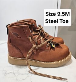 Georgia Steel Toe Work Boots Size 9.5