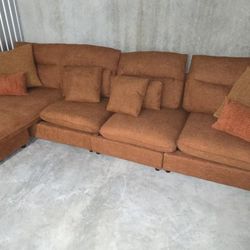 New Brown Sectional Couch 