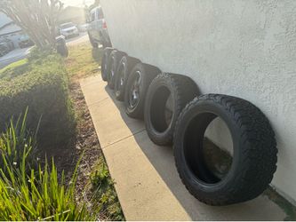Raceline 20x9 +18 5x150 wheels mounted with six LT275/55/20 BFGoodrich KO2 tires