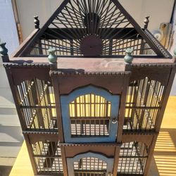 Wooden Bird Cage 