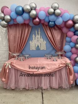 Cenicienta theme , cenicienta party decor , party balloons, party decorations