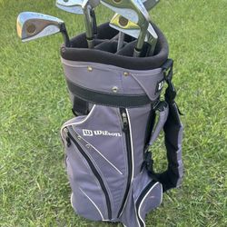 Wilson Golf bag and clubs 