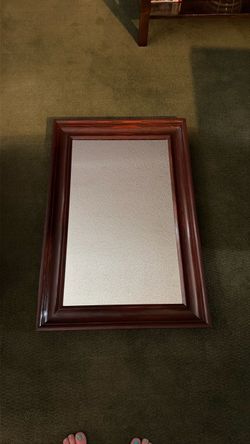 Wood Framed Wall Mirror