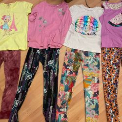 L/XL(7-8yrs)Lularoe Leggings/Cute tops