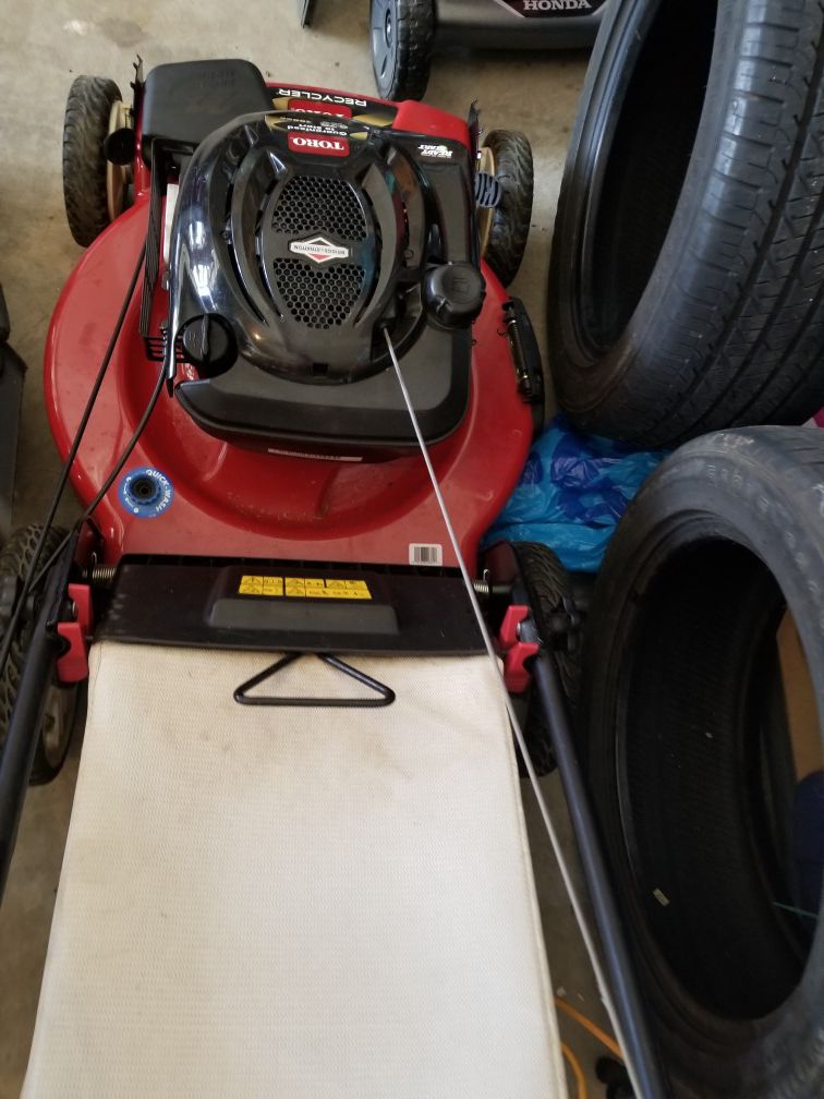 Toro lawn mower 190cc