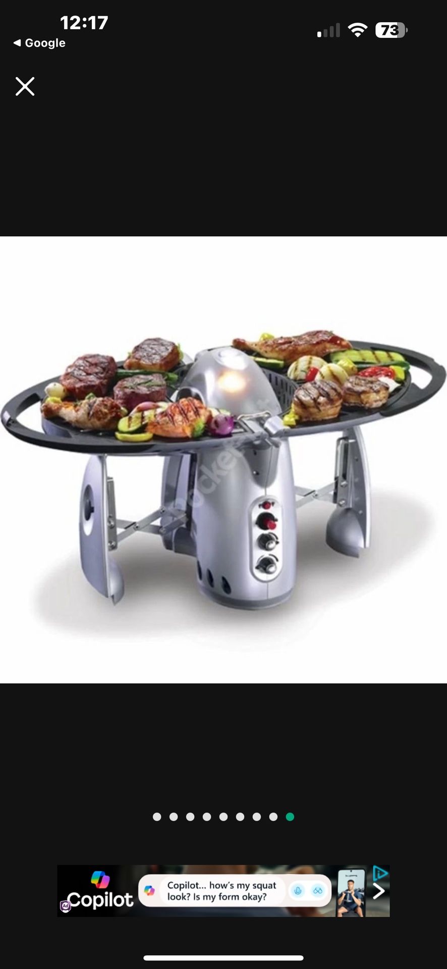 Thane Q Portable Propane Outdoor Tailgate BBQ Camping Grill Qbbq2003 Rocket