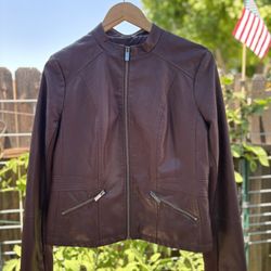 New York & Company Faux Leather Jacket – Size Medium