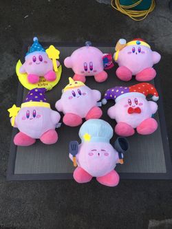 7 plush kirby characters