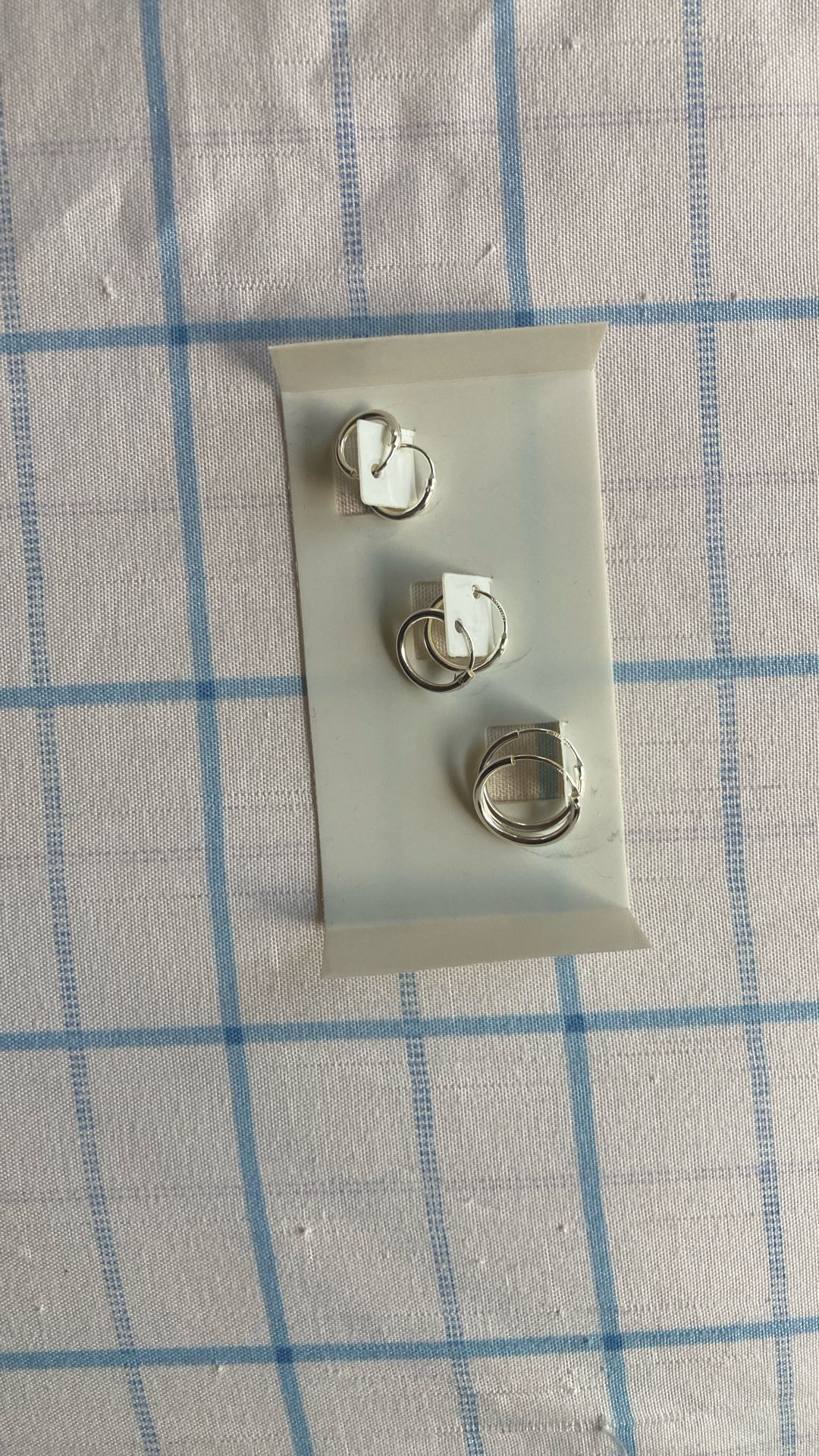 Sterling Silver Earrings Hoops Small