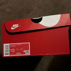 Nike dunk low, (black & white), size 10 US